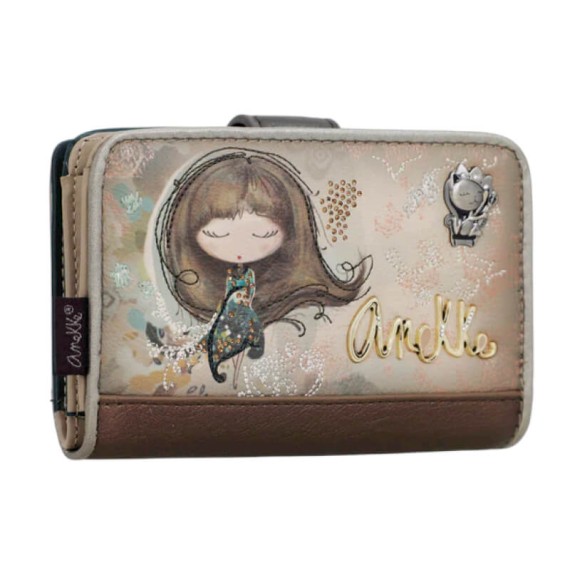 ANEKKE Carteira Média RFID Real Taupe | Ref. 280.41709-902