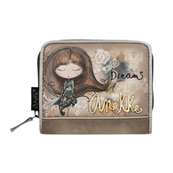 ANEKKE Carteira Pequena RFID Real Taupe | Ref. 280.41709-903