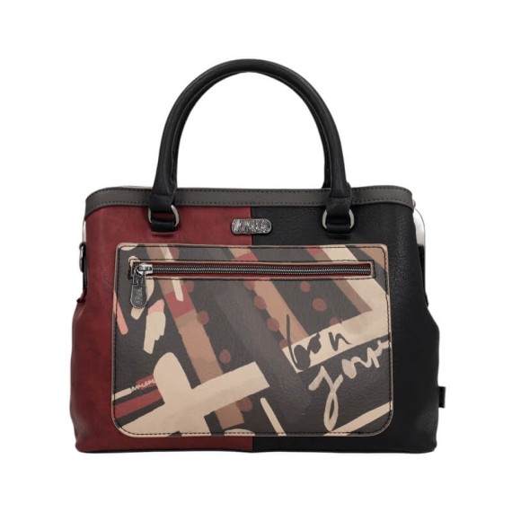 ANEKKE Mala de Mão Alças Curtas Mademoiselle Preta | Ref. 280.41801-061 ANEKKE Mala de Mão Alças Curtas Mademoiselle Preta | Ref. 280.41801-061
