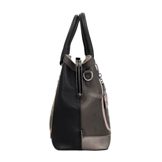ANEKKE Mala de Mão Alças Curtas Mademoiselle Preta | Ref. 280.41801-061 ANEKKE Mala de Mão Alças Curtas Mademoiselle Preta | Ref. 280.41801-061