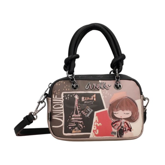 ANEKKE Mala de Mão Alças Curtas Mademoiselle Preta | Ref. 280.41801-399