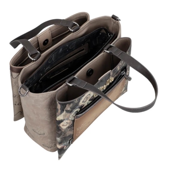 ANEKKE Mala de Mão Alças Curtas Manifesto Taupe | Ref. 280.41711-224