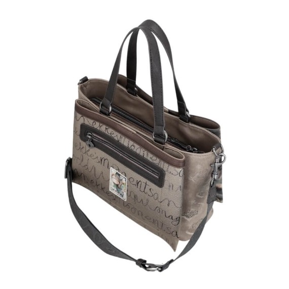 ANEKKE Mala de Mão Alças Curtas Manifesto Taupe | Ref. 280.41711-224