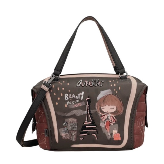 ANEKKE Mala de Mão c/ Tiracolo Mademoiselle Preta | Ref. 280.41801-397