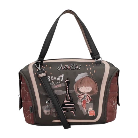 ANEKKE Mala de Mão c/ Tiracolo Mademoiselle Preta | Ref. 280.41801-397