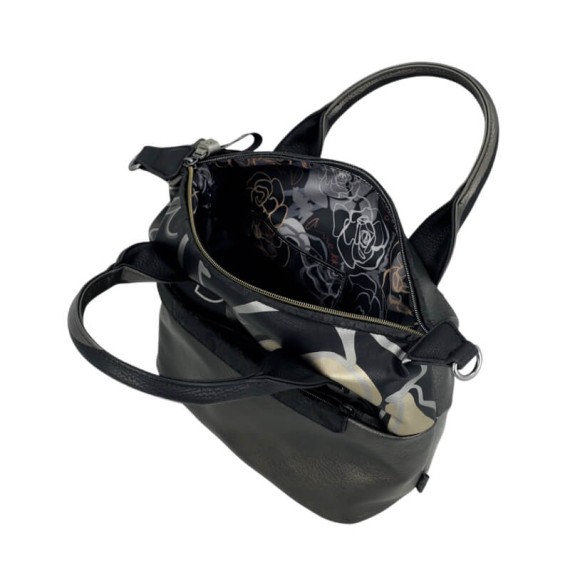 ANEKKE Mala de Mão Pequena c/ Alças Nature Koko Prateada | Ref. 41861-403