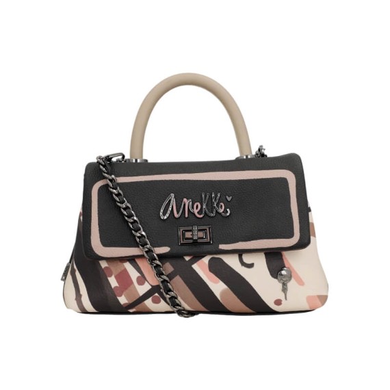 ANEKKE Mala de Mão Pequena Parisian Preta | Ref. 280.41811-408