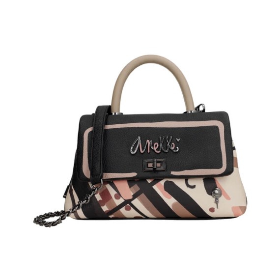 ANEKKE Mala de Mão Pequena Parisian Preta | Ref. 280.41811-408