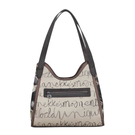 ANEKKE Mala de Ombro c/ Duas Alças Real Taupe | Ref. 41702-203