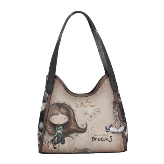 ANEKKE Mala de Ombro c/ Duas Alças Real Taupe | Ref. 41702-203