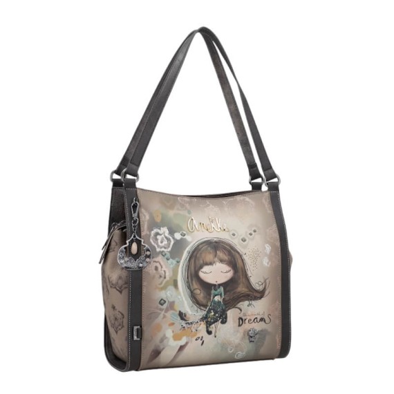 ANEKKE Mala de Ombro c/ Duas Alças Real Taupe | Ref.  280.41702-204