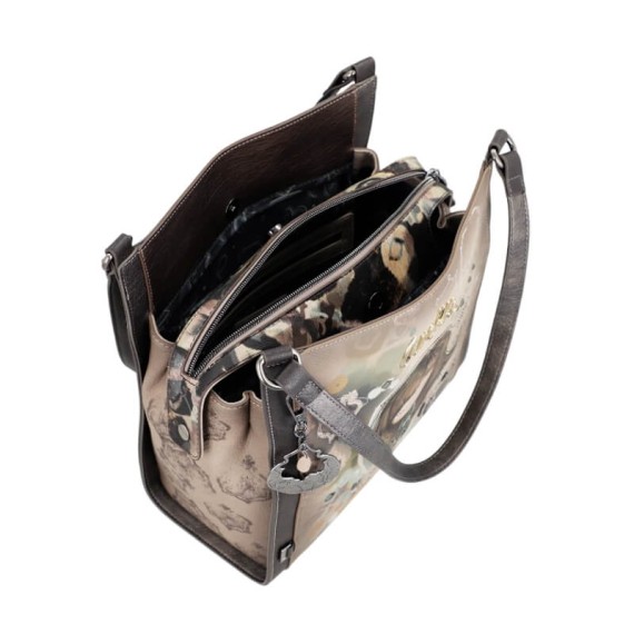 ANEKKE Mala de Ombro c/ Duas Alças Real Taupe | Ref.  280.41702-204