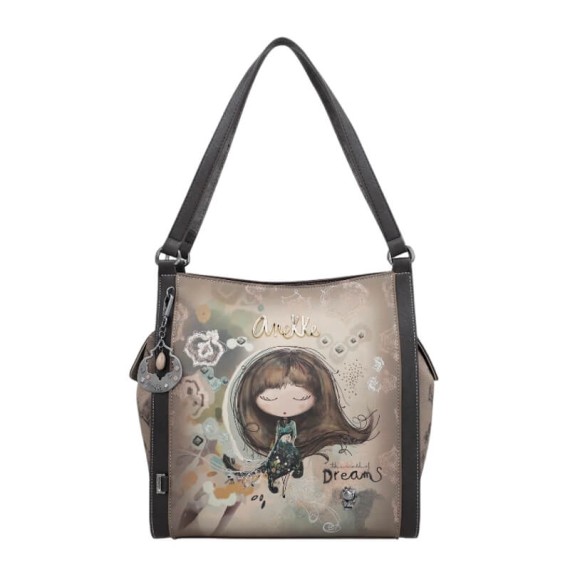 ANEKKE Mala de Ombro c/ Duas Alças Real Taupe | Ref.  280.41702-204