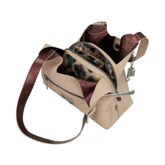 ANEKKE Mala de Ombro Evolution Bege | Ref. 280.41772-203 ANEKKE Mala de Ombro Evolution Bege | Ref. 280.41772-203