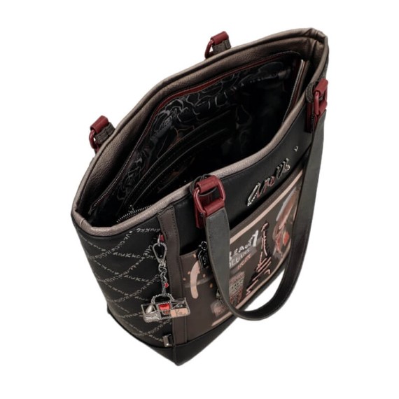 ANEKKE Mala de Ombro Grande Mademoiselle Preta | Ref. 280.41802-134