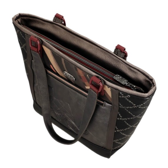 ANEKKE Mala de Ombro Grande Mademoiselle Preta | Ref. 280.41802-134