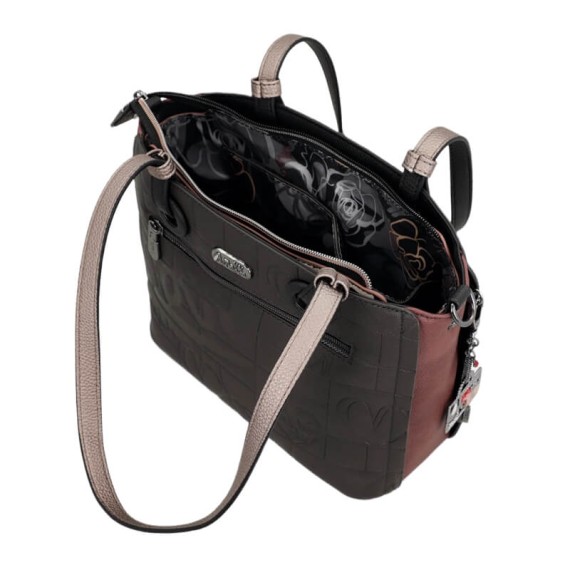 ANEKKE Mala de Ombro Grande Mademoiselle Preta | Ref. 280.41802-372