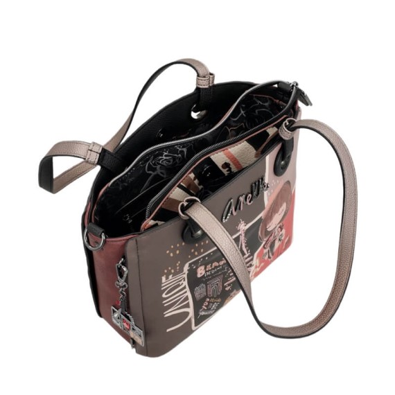 ANEKKE Mala de Ombro Grande Mademoiselle Preta | Ref. 280.41802-372