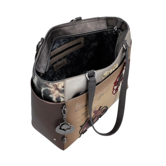 ANEKKE Mala de Ombro Grande Manifesto Taupe | Ref. 280.41712-216