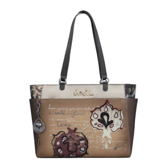 ANEKKE Mala de Ombro Grande Manifesto Taupe | Ref. 280.41712-216