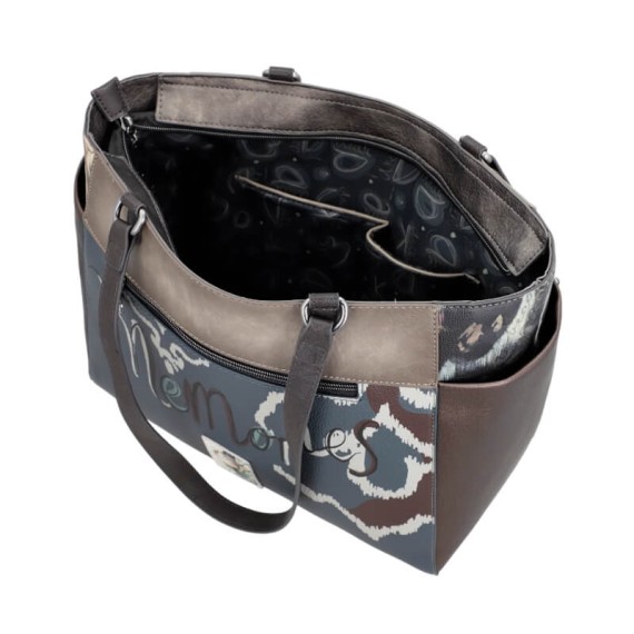 ANEKKE Mala de Ombro Grande Manifesto Taupe | Ref. 280.41712-216