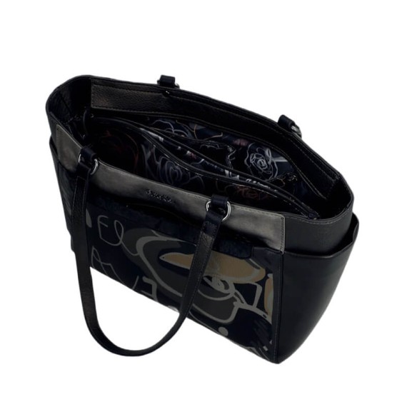 ANEKKE Mala de Ombro Grande Nature Koko Preta | Ref. 280.41862-216