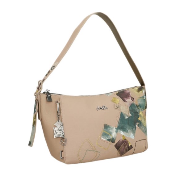 ANEKKE Mala de Ombro Oval Evolution Bege | Ref. 280.41772-381