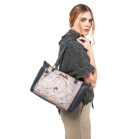 ANEKKE Mala de Ombro Studio Azul | 280.41842-412