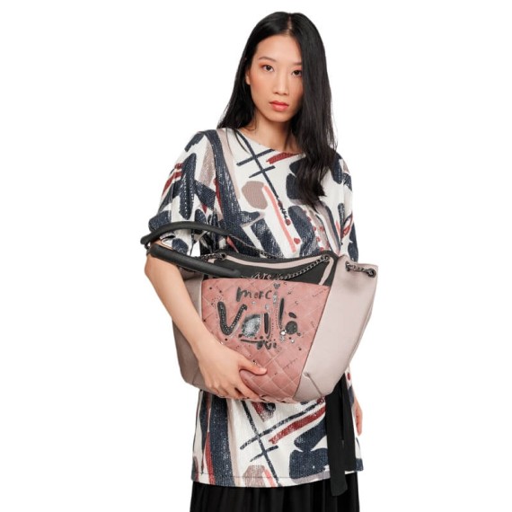 ANEKKE Mala de Ombro Tote Grande Parisian Rosa | Ref. 280.41812-370ANEKKE Mala de Ombro Tote Grande Parisian Rosa | Ref. 280.41812-370