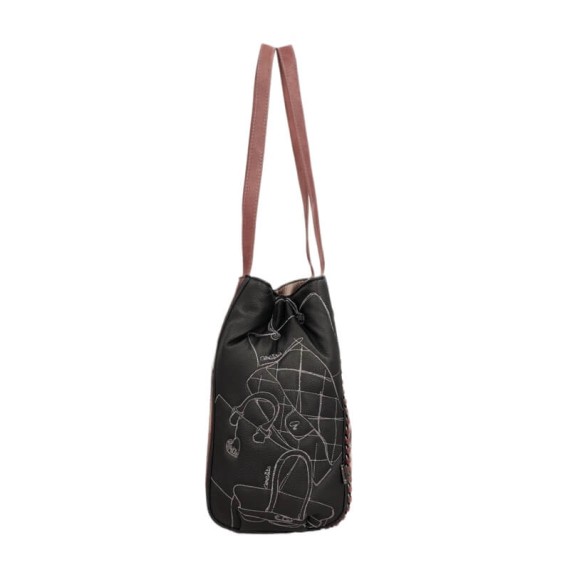 ANEKKE Mala de Ombro Tote Mademoiselle Preta | Ref. 280.41802-371