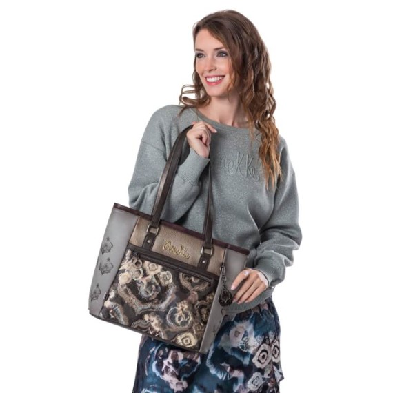 ANEKKE Mala de Ombro Tote Manifesto Cinza | Ref. 280.41712-364
