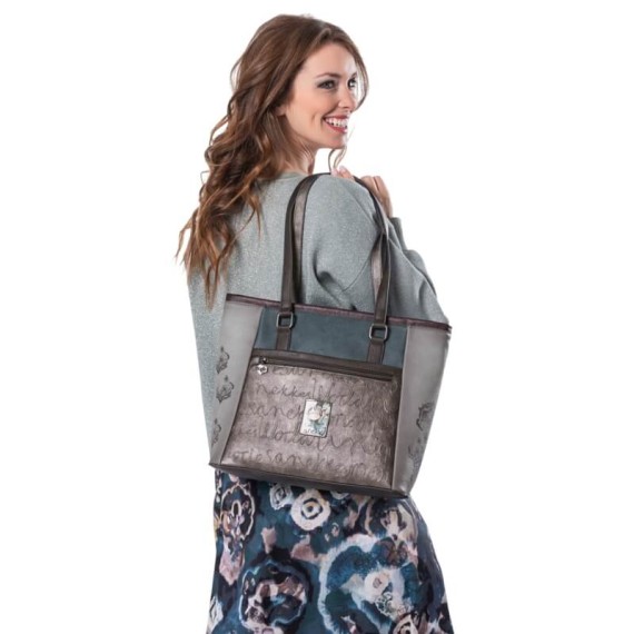 ANEKKE Mala de Ombro Tote Manifesto Cinza | Ref. 280.41712-364