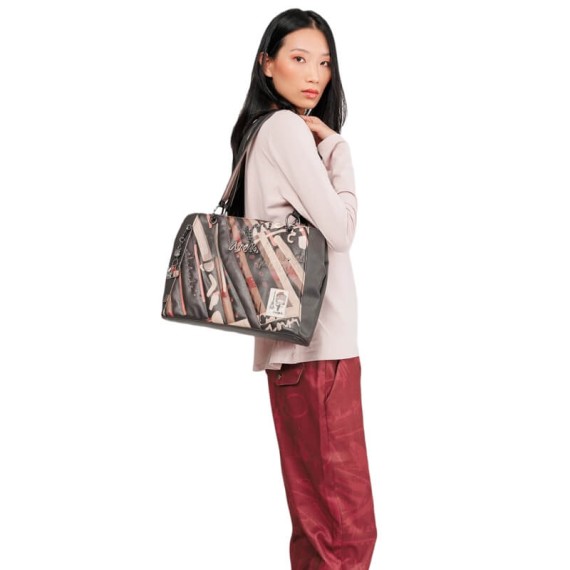 ANEKKE Mala de Ombro Tote Parisian Castanha | Ref. 280.41812-361