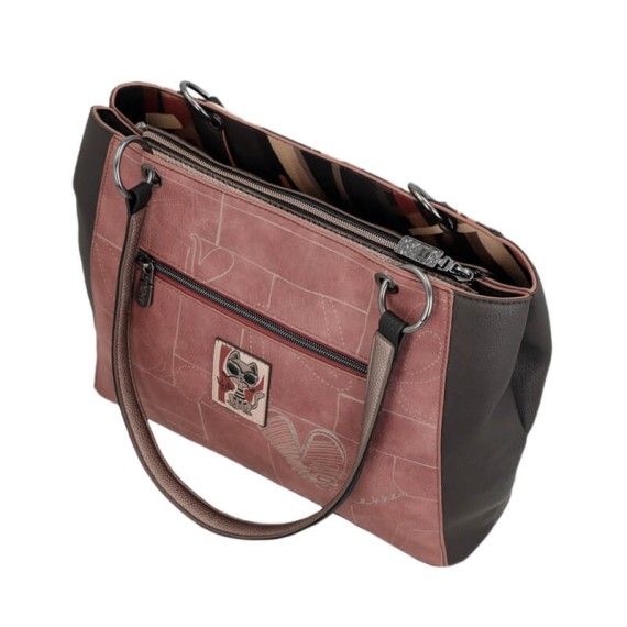 ANEKKE Mala de Ombro Tote Parisian Castanha | Ref. 280.41812-361