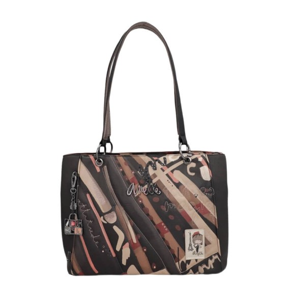 ANEKKE Mala de Ombro Tote Parisian Castanha | Ref. 280.41812-361