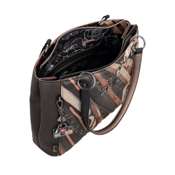 ANEKKE Mala de Ombro Tote Parisian Castanha | Ref. 280.41812-361