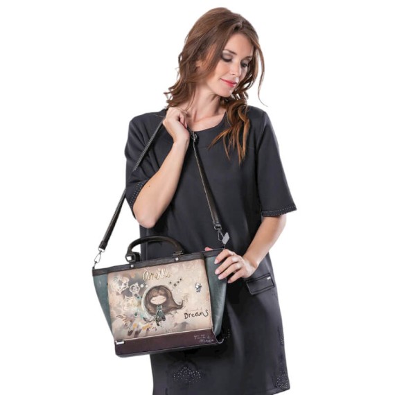 ANEKKE Mala de Senhora c/ Asas de Mão 3C Real Taupe | Ref. 280.41701-114