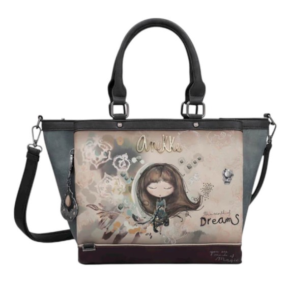 ANEKKE Mala de Senhora c/ Asas de Mão 3C Real Taupe | Ref. 280.41701-114