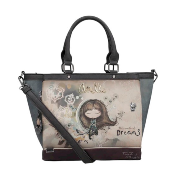 ANEKKE Mala de Senhora c/ Asas de Mão 3C Real Taupe | Ref. 280.41701-114