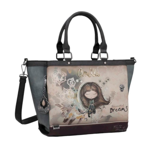 ANEKKE Mala de Senhora c/ Asas de Mão 3C Real Taupe | Ref. 280.41701-114
