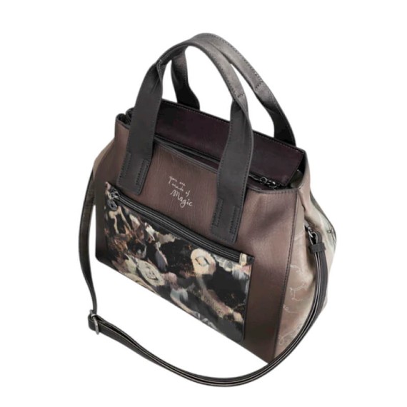 ANEKKE Mala de Senhora c/ Asas de Mão e Tiracolo Real Taupe | Ref. 280.41701-343