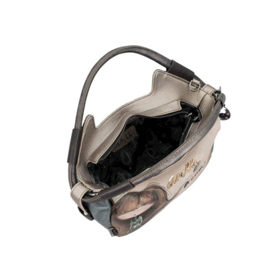 ANEKKE Mala de Senhora c/ Asas de Mão Pequena Real Taupe | Ref. 280.41701-407