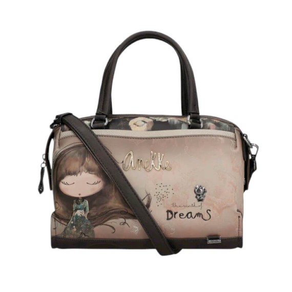 ANEKKE Mala de Senhora c/ Asas de Mão Real Taupe | Ref. 280.41701-390