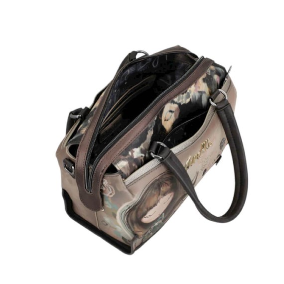 ANEKKE Mala de Senhora c/ Asas de Mão Real Taupe | Ref. 280.41701-390