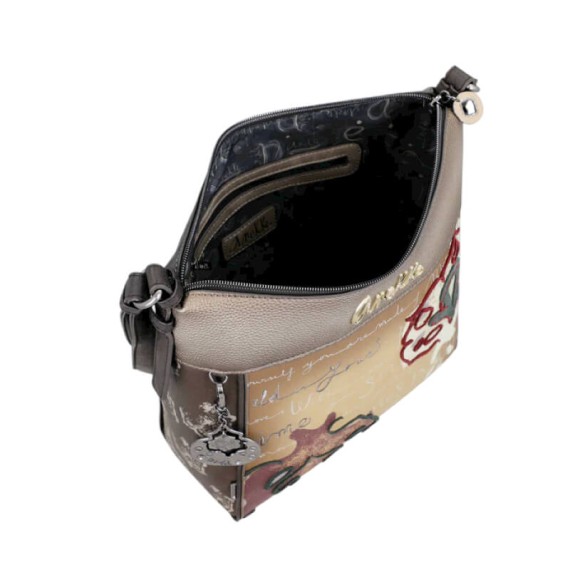 ANEKKE Mala de Tiracolo Manifesto Castanha | Ref. 280.41713-007