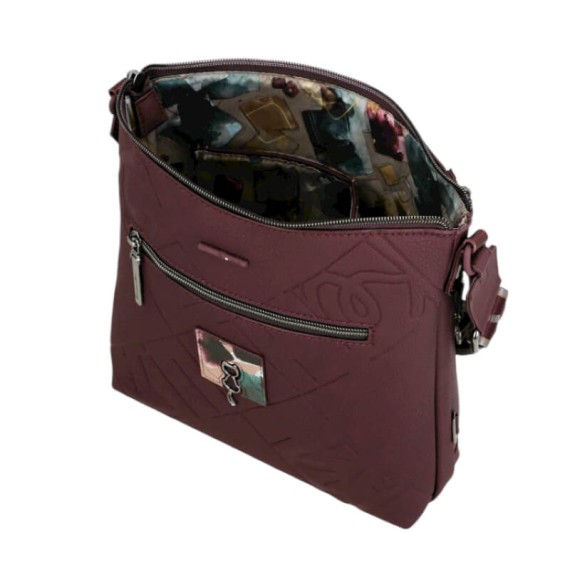 ANEKKE Mala de Tiracolo Média Evolution Bordô | Ref. 280.41773-069