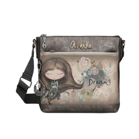 ANEKKE Mala de Tiracolo Média Real Taupe | Ref. 280.41703-069