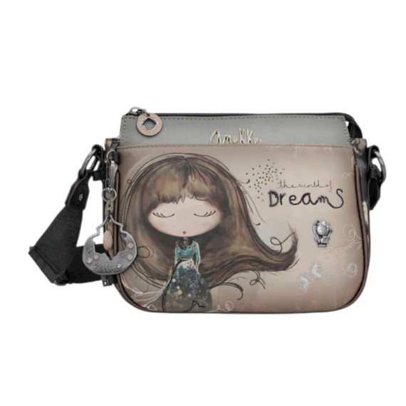 ANEKKE Mala de Tiracolo Pequena Real Taupe | Ref. 280.41703-062