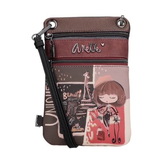 ANEKKE Mini Bolsa Tiracolo 2C Mademoiselle Castanha | Ref. 280.41803-905