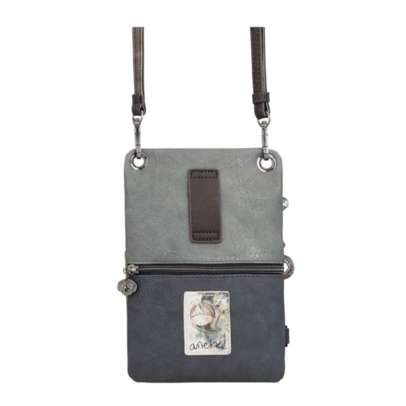 ANEKKE Mini Bolsa Tiracolo 2 Comp. Manifesto Taupe | Ref. 280.41713-905